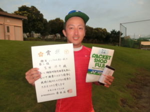 2018立川市市民大会男子シングルスA３位・吉田さん